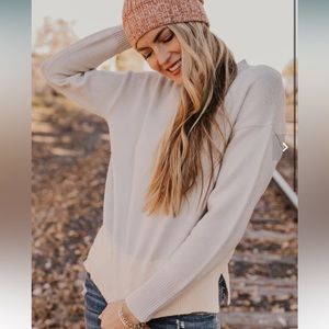 Grey and Cream Roolee Sweater